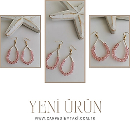 Küp Kristal Bomcukku Küpe