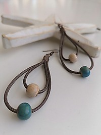 Seramik Boncuklu Küpe