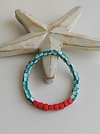 Kırmızı Mavi Fimo Bileklik