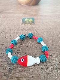 Cam Balık Boncuklu Bilezik